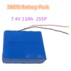 1 Uds. Paquete de batería de iones de litio 2S5P 18650 7,4 V 13Ah con BMS para modelos de aviones, máquinas POS, terminales de pago de altavoces inalámbricos