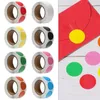 Adesivi murali 500 Pz / Rotolo Etichetta pacchetto Decorazioni per la casa Colore Cancelleria Adesivo Sigillo Etichette Dot Scrapbooking