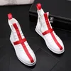 Junior New Style High-top Platform Boots Men's Web Celebrity Casual Shoes B55 699