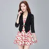 Women Summer Elegant Plus Size Long Sleeve Hollow Out All Match Short Blazers Female Lace Patchwork Office Lady Suits Coats A156 X0721