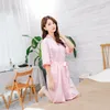 Women's Sleepwear Sexy Thin Wedding Dressing Gown Pure Color Pajamas Bathrobe, Bridesmaid Beauty Robe Bathrobe Silk Robes For Women