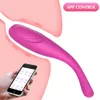 Massaggio App Controllo Uovo vibrante Punto G Massaggiatore vaginale Strumento di masturbazione femminile Stimolatore clitorideo portatile Figa Giocattoli sessuali per donna