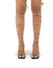 Sandali Donna Sandali con tacco alto trasparenti Sandali da donna con cinturino alla caviglia con fibbia in PVC Scarpe estive Donna Moda Donna Taglie forti 43