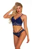 Nuove vendite calde Ricamo farfalla rossa Donne sexy 2 pezzi Lingerie di pizzo per il regalo di San Valentino 211208