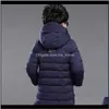 ダウンベビー服ベビーキッズマタニティドロップデリバリー2021男の子の冬の大きなジャケット厚い子供ロングコットンコートウインドブレーカーXFL1h