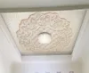 カスタム壁紙ベージュイエロー3D壁紙ステレオストーン彫刻ヨーロッパスタイルの天井背景壁紙