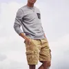 Cargo Short Men Fashion Luxury Brand Designer Summer Quality Breeches Bermuda Male Cotton Multi Pocket Retro Casual Shorts 210518