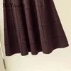 Biiyingni saia vintage mulheres malha cintura alta uma linha macia casual elegante saias negra streetwear primavera outono moda midi sia 210416
