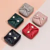 Женский короткий организатор кошелек сплошной цвет Hasp Mini Swells Womens Bags Целая кредитная карта подлинная кожаная черная красная серая Q18x26297y