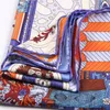 90 cm novo artesanal cachecol de seda lenços swill swill palácio quadrado decoração impressão moda headscarf lenço