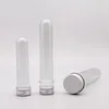 30 40 100ML PET Clear Plastic Empty Refillable Test Tube Bottle With Aluminum Caps Container For Sample Cosmetic Candy Mask Bath