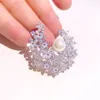 Pins, Brooches Beautiful Snowflake Pearl For Women Winter Wedding Bouquet Brooch Pin Jewelry Crystal Snow Flake Broach Christmas Gifts