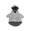 클래식 반사 애완 동물 코트 개패 패션 편지 플로라 인쇄 애완 동물 재킷 2 색 방풍 불독 슈나우저 코트