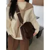 Nubuck بو الجلود حقائب كتف رفرف للنساء خمر حزام عريض حقيبة كروسبودي سعة كبيرة النساء مصمم حقائب اليد حقيبة حمل 211026