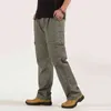 2022 hommes pantalons grande taille grand 6XL Plus 's Cargo pantalon pour sport Style militaire survêtement mâle 0124