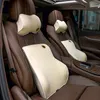 Business Car Cushion Backrest Neck Pillow Lumbar Cushion Pillow Memory Foam Fashionable and Comfortable Car Accessories F8074 210420