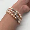 Bracelet Bracelets De Perles Véritables Bracelets Naturels D'eau Douce Baroque Bracelet Irrégulier Pour Les Femmes De Bonne Qualité Déclaration Bijoux De Fête Melv22