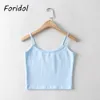 Foridol borduurwerk kersen camis top vrouwen casual sexy camis shirts blauwe dames crop tops mujer zomer schattige tops meisjes 210415