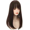 Blocco di capelli sulla parte superiore della testa Cartoon Bangs Parrucca Pezzo di ricambio in fibra chimica Pezzi Donna Young Trendy Color WH0567