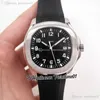 2022 5167A Mens Automático Assista Caso de Aço Azul Texturizado Dial Stick Number Markers Black Rubber Strap 5 estilos Relógios Puretime01 E21-J10