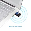 Adattatore WiFi USB 600Mbps Dual Band 2.4G / 5GHz Scheda di rete Wireless Mini Lan Adattatori Wi-fi Dongle ricevitore Ethernet 802.11AC XBJK2105