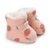 Stivali da neve in cotone per bambini invernali Scarpe antiscivolo per bambini Infantile femminile Stivali a tubo centrale multicolore per cartoni animati 0-18 mesi G1023