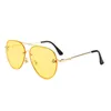 2022 Merk Ontwerp Zonnebril Dames Mannen Ontwerper Goede Kwaliteit Mode Metalen Oversized Zonnebril Vintage Vrouwelijke Mannelijke Uv400