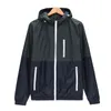 Windbreaker homens Casual Primavera Outono Jaqueta Leve Chegada Com Capuz Contrast Color Zipper Up Jackets Outwear 211029