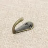 Wholesale- Single Prong Hook Hanger Antique Bronze 3.4cm x 1.4cm for Clothes Coat Robe Purse Hat DH8767