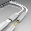 2 I 1 Charger och O Type-C hörlurshörlur Jackadapterkontaktkabel 3,5 mm aux-hörlurar för Xiaomi Huawei4449633