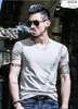 Men039s T Shirt Fashion Extended Street Style TShirt Abbigliamento uomo Tops Tees Hip Hop Urban Blank Basic magliette V OR O neck7709497