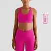 Yoga Fitness Bra Medium Styrka Fancy Back Tank Top Stöd Sportkläder Utomhus Kvinnor Underkläder Gym Kläder
