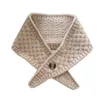 蝶ネクタイの女性のための冬のスカーフ編み偽の首輪gilrsシャツ取り外し可能なラペルチョーカーネックレス偽りの襟
