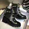 Buty Damskie Buty Designer Luksusowe Obcasy Winter Boot Kobieta Martin Buty Botki Obcasy 100% Skórzane Kobiety Knight Work Bezpieczeństwo Motocykl Rain Moda Snow Fast Quality