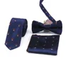 Mode für Herren, 6 cm, schmale Streifen, Fliege, Taschentuch, Taschentuch-Set, Bräutigam, Hochzeit, Krawatte, Krawatte