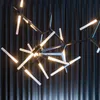 Nordic Fenerler Sanat Şube Işık Chandelie Modern Ağaç Dalları Lambası Herringbone Avize Yemek Oturma Odası Için