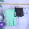 Yoga Set Workout Shirts Sport Pants Bra Gym Clothing Short Crop Top Children's Sports Sleeve Shorts Two Piece Outfit