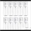 Bouteilles Pots De Stockage Ménage Organisation Maison Jardin10 Pcs Portable Rechargeable En Plastique Fine Brume Par Bouteille Transparent Vide Pulvérisation S