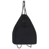 Bel çantaları basit ipek kumaş siyah zincir kova çantası Kore İpli büyük kapasiteli sırt çantası