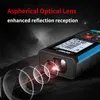 Sndway Laser Dystans Miernik elektroniczny laserowy Rangefinder 50/70/100/120M Digital Tape Zasięg Zakres Measurent Trena z wbudowanym