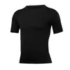 Basquete Quick Seco Fitness T Camisas Esportes Roupas de Manga Curta Running Tops Alta Elastic Absorbing Compression T-shirts para homens