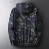 Camouflage Kapuzenjacke Herren Frühling Koreanisch Outdoor Casual Streetwear Männlich Atmungsaktiv Militär Tarnung Windjacken 210927