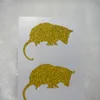 Opossum zoogdierdier Gold glitter sticker voor envelopafdichtingen Wall Gift Wrap22397327623391