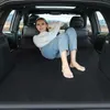 LEVORYEOU SUV TOP Car Inflatable Bed Automatic Inflation Offroad Car Air Mattress Car Travel Sleeping Pad Camping Inflatable Mat 201113