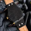 41mm Ranger Watchs M79910-0012 79910 черный циферблат азиатский 2813 автоматические мужские часы роза золотой чехол коричневый кожаный ремешок Hello_Watch HWTD 8 стиль