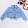 Lange mouw denim jas + jurk 2psc kinderkleding mode nieuwe meisjes jurk pakken kinderen babykleding 2021 tiener casual Dreses G1215