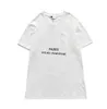 Camiseta feminina de alta qualidade camisetas femininas de verão com estampa de letras para homens camisetas de manga curta casual tops 3 estilos S-2xl