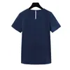 Granatowa Blue Shirt Kobiety Krótki Rękaw Lato Temperament Moda Design O Neck Szyfonowe Bluzki Panie Biurowe Pracy Topy 210604