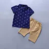 Kleding sets J zomer baby katoen korte mouwen kleding tops + broek baby peuter jongen kinderen kinderen jongens outfits pakken