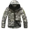 Jaqueta Tática Homens Exterior Militar Camuflagem À Prova D 'Água Soft Shell Casacos Inverno Quente Lã Vôo Casacos Caça Roupas 210819